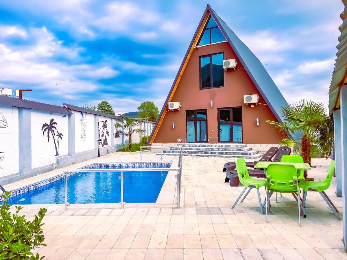 Qafqaz Family Chalet Villa Gabala Exterior foto